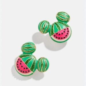Disney BaubleBar Watermelon Mickey Earrings NIB NWT